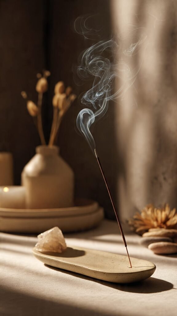 Artisan crafting hand-rolled incense sticks to reflect the premium incense lifestyle rooted in tradition and purity.