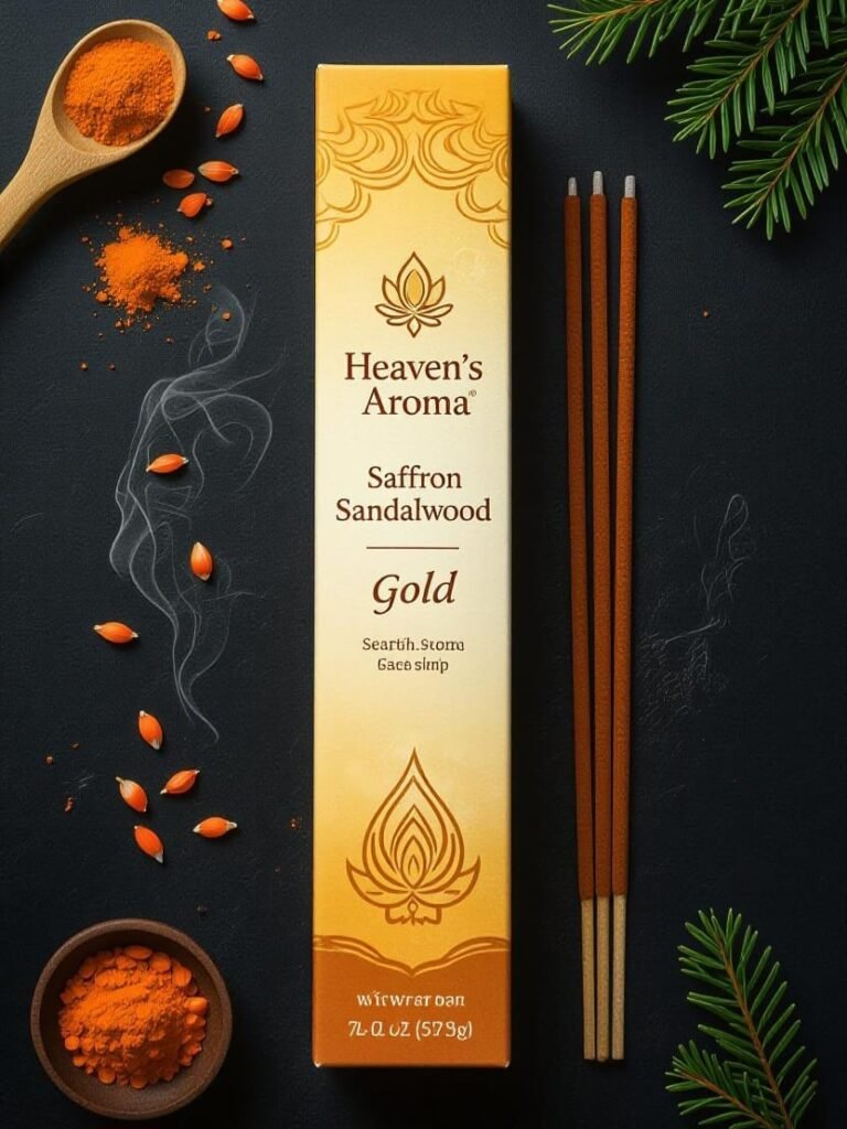Saffron Sandal Gold incense sticks