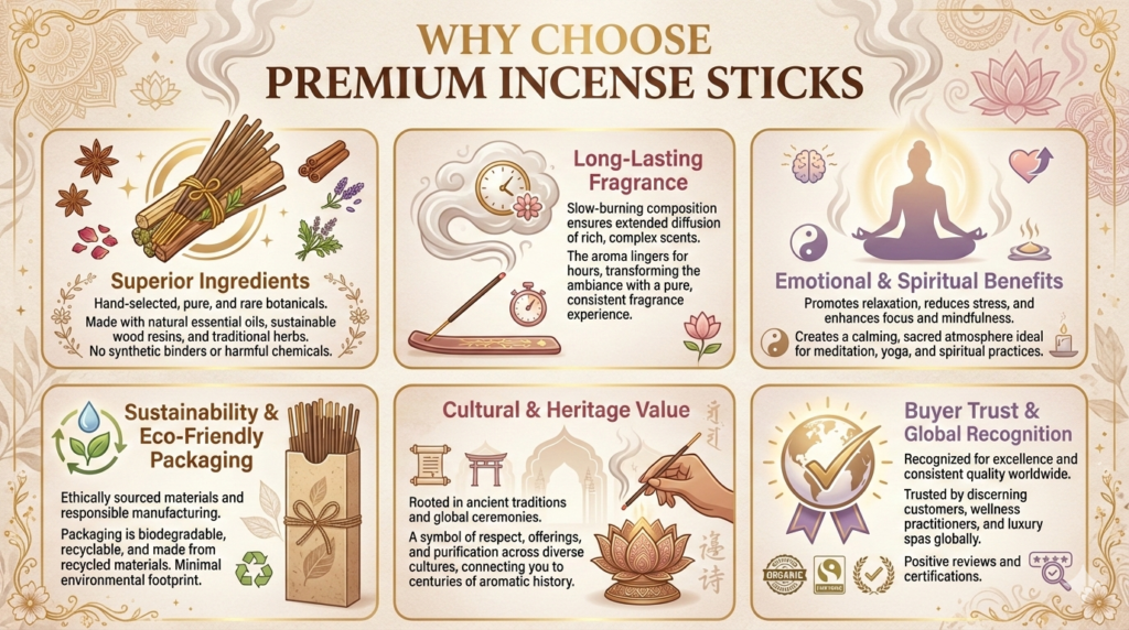 Why Choose Premium Incense Sticks for Wellness & Spiritual Balance
