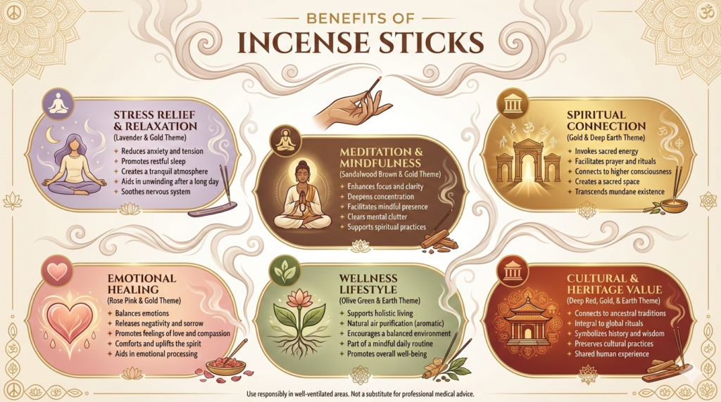 Benefits of Incense Sticks for Calm, Wellness & Spiritual Balance