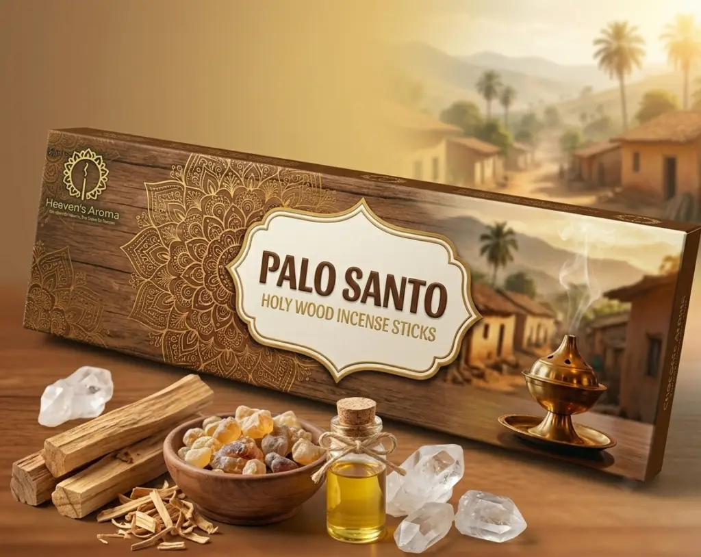 Palo Santo Premium Hand-Rolled Incense Sticks fragrance experience