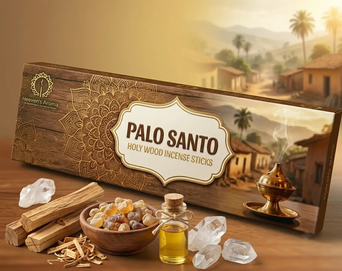 Palo Santo Premium Hand-Rolled Incense Sticks fragrance experience