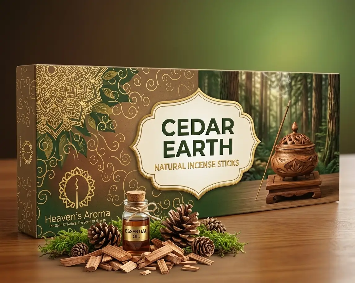 Cedar Earth Premium Hand-Rolled Incense Sticks fragrance experience