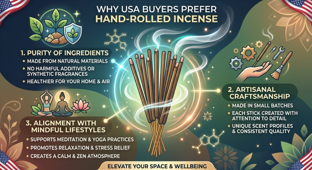 why USA buyers prefer Premium Hand‑Rolled Incense Sticks