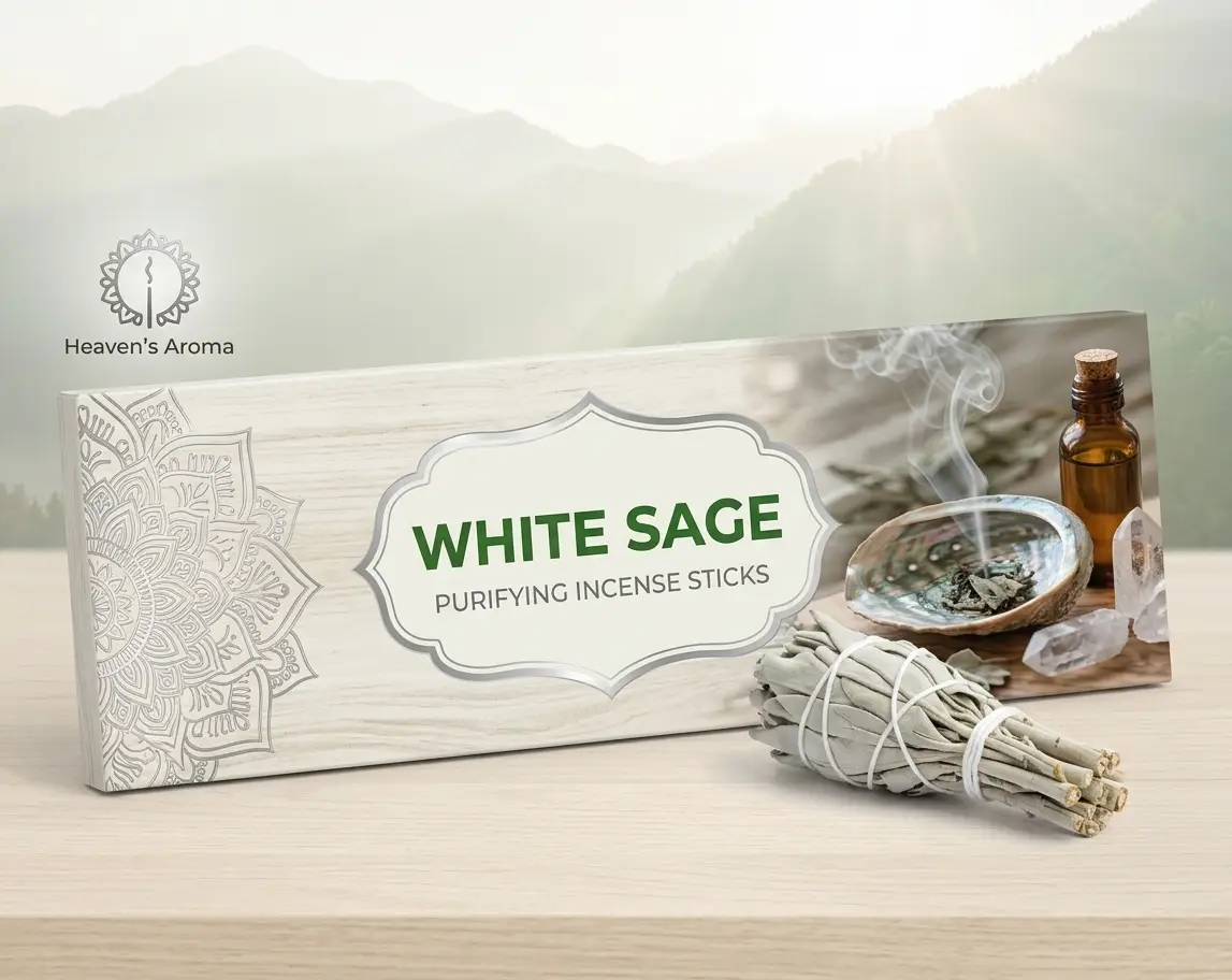 White Sage Premium Hand-Rolled Incense Sticks fragrance experience