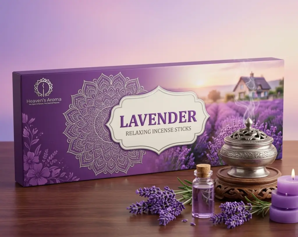 Lavender Premium Hand-Rolled Incense Sticks fragrance experience
