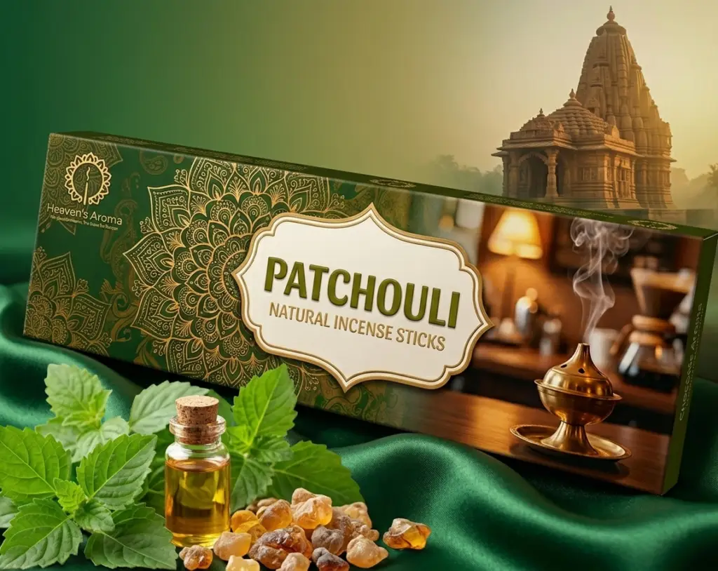 Patchouli Premium Hand-Rolled Incense Sticks fragrance experience
