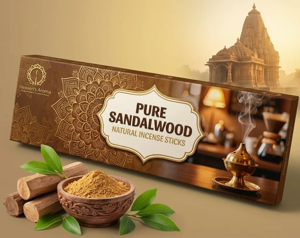 Pure Sandalwood Premium Hand-Rolled Incense Sticks fragrance experience